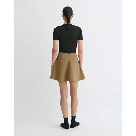 Nanushka Tenna Tailored A-Line Mini Skirt in Brown - Picture 3 of 5